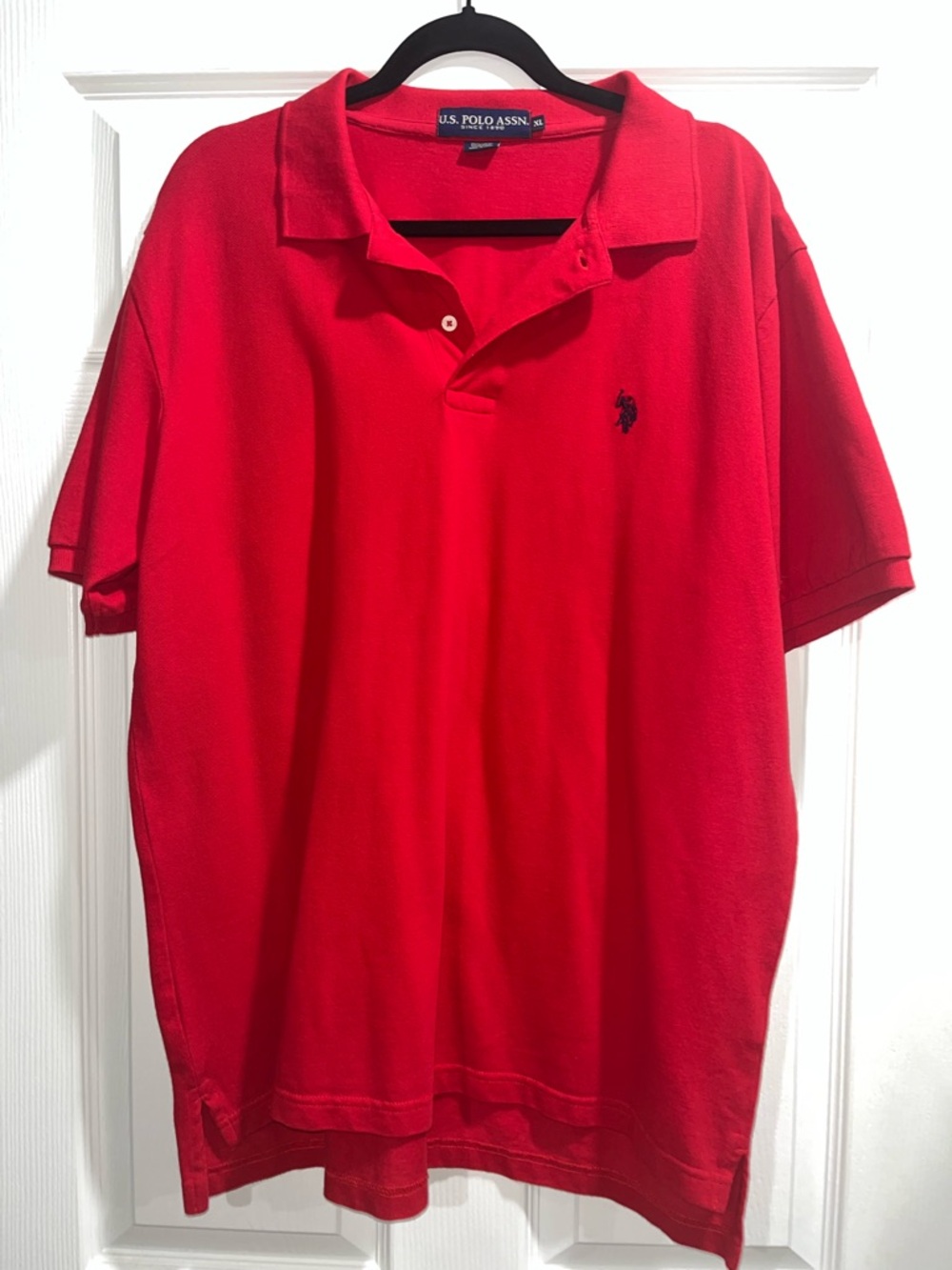 U.S. Polo Assn. Bright Red Short-Sleeve Polo